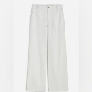 Madewell Off-White Elastic Waist Pants